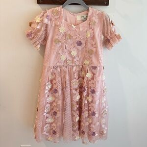 JessaKae Girls Cupcake Floral Appliqué Dress 12-14Y